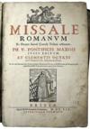 CATHOLIC LITURGY.  Missale Romanum.  1619